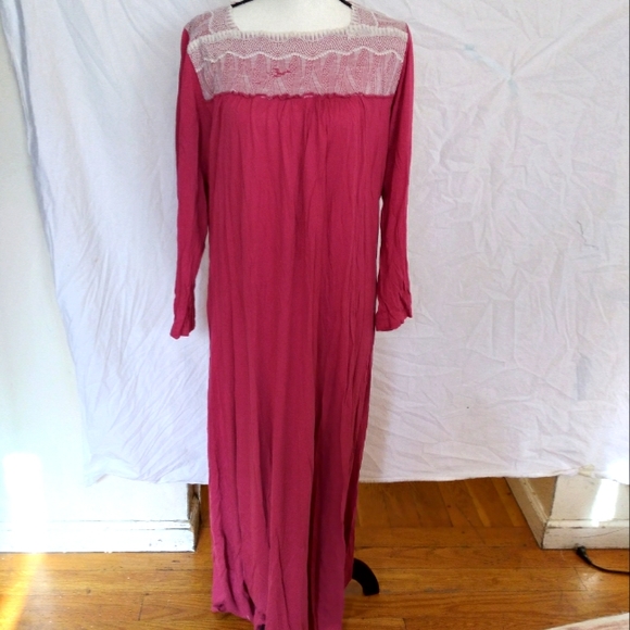Betinna nightgown / lounge maxi dress pima cotton size XL - Picture 1 of 5
